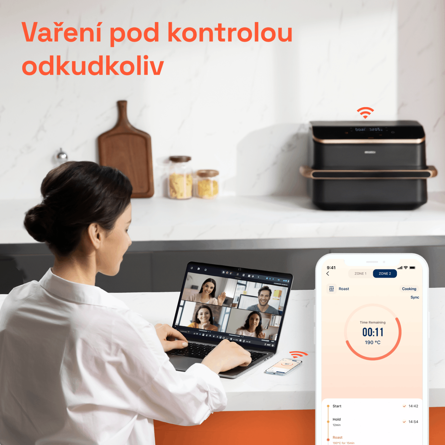 Chytré ovládání přes Wi-Fi a aplikaci
